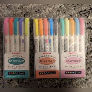 3 pack zebra midliner highlighters